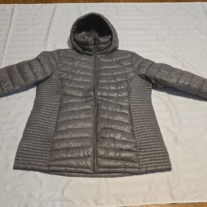 DKNY Charcoal Puffer Jacket